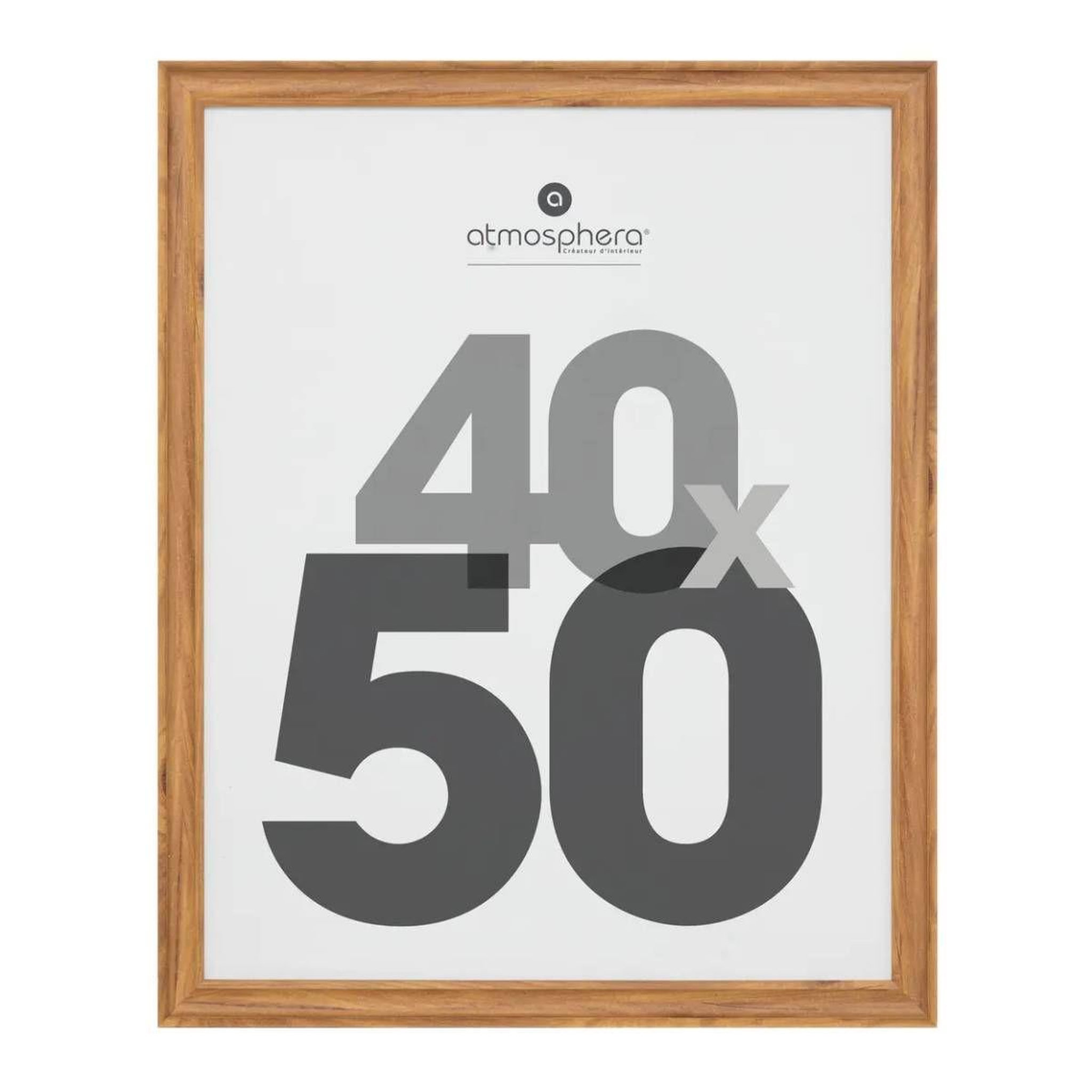 ATMOSPHERA Cadre photo en bois  mae  40x50cm marron