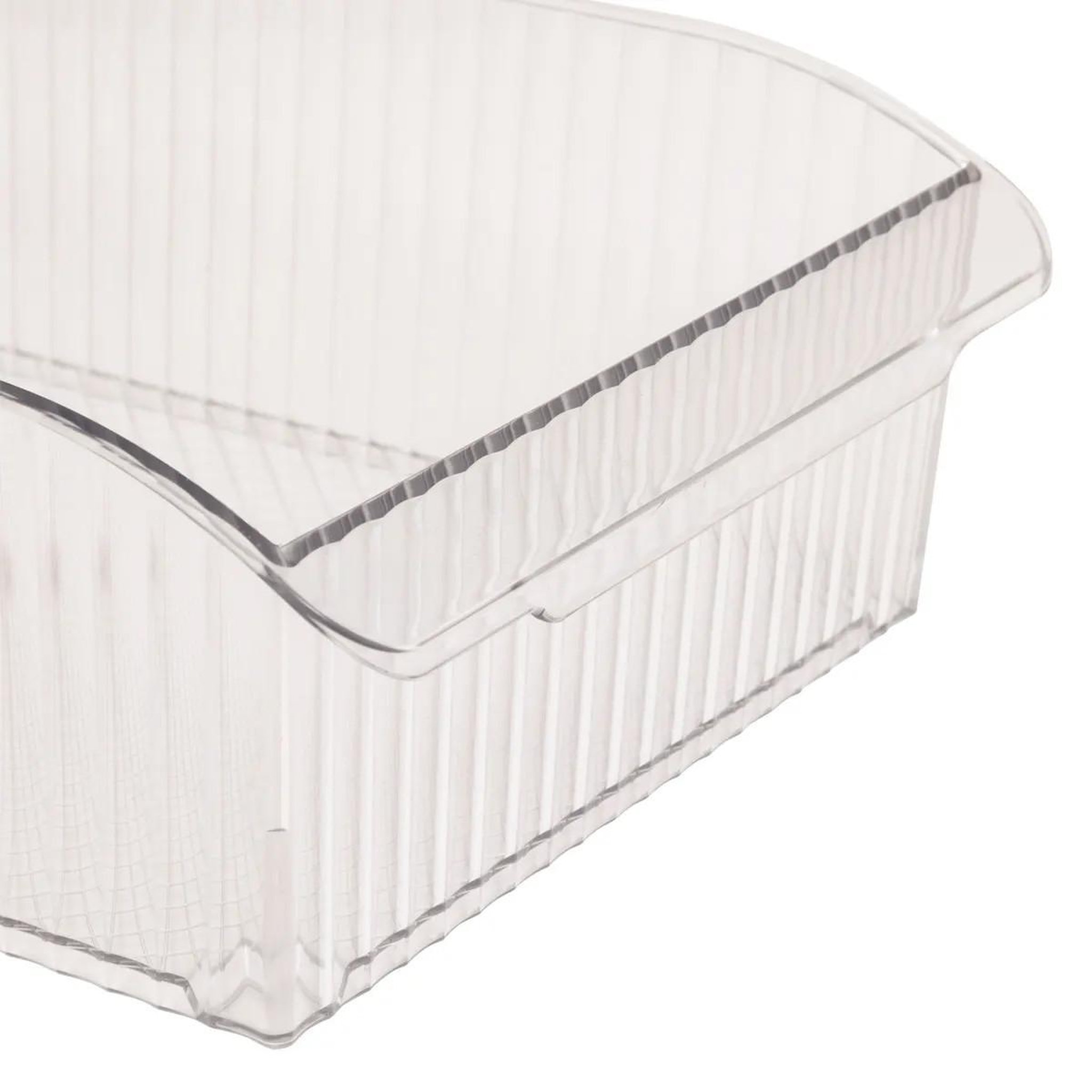 Voir la diapositive 2 : FIVE Bac de rangement frigo à roulettes  streaks  22x36cm transparent