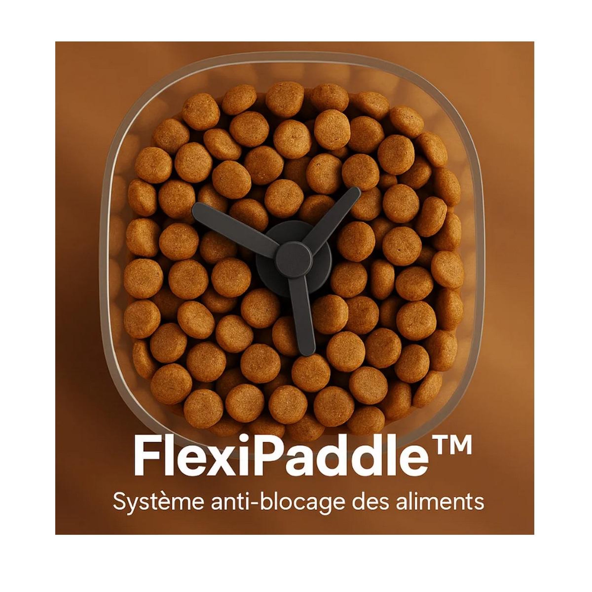 Voir la diapositive 4 : EZICLEAN Distributeur de croquettes et fontaine à eau 5w blanc - nutribotcam+x