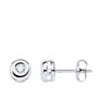 Voir la diapositive 1 : L'ATELIER D'AZUR Boucles d'Oreilles Solitaires Diamants de Synthèse 0.14 Carats - Or 18 Carats 750 Blanc