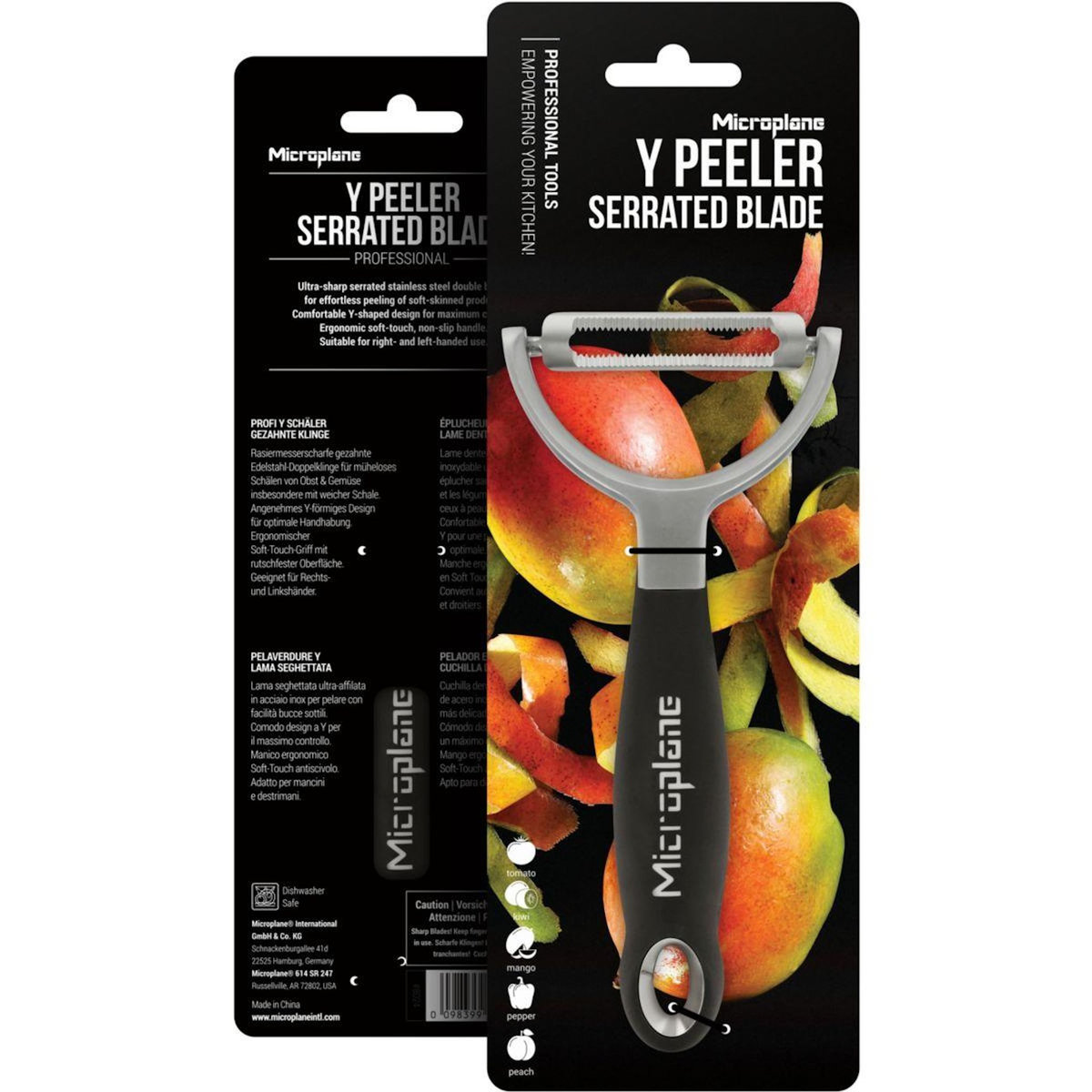 MICROPLANE Eplucheur Professional Y Serrated Black