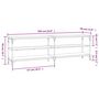 Voir la diapositive 6 : VIDAXL Meuble TV chene sonoma 160x30x50 cm bois d'ingenierie
