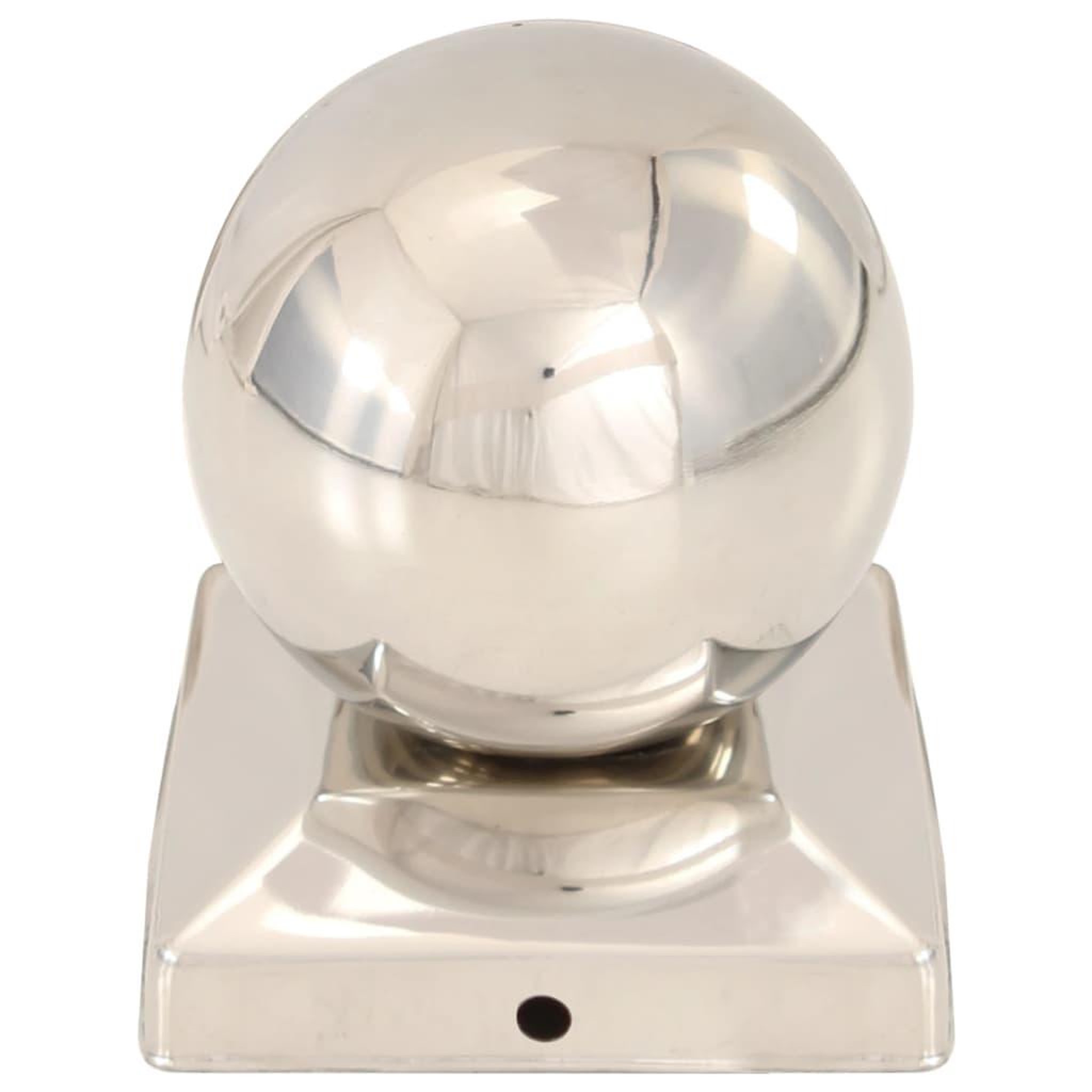 Voir la diapositive 4 : VIDAXL Bouchons de poteau 6 pcs Globe final Acier inoxydable 91x91 mm