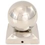 Voir la diapositive 4 : VIDAXL Bouchons de poteau 6 pcs Globe final Acier inoxydable 91x91 mm