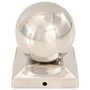 Voir la diapositive 4 : VIDAXL Bouchons de poteau 6 pcs Globe final Acier inoxydable 91x91 mm