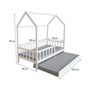 Voir la diapositive 3 : Habitat et Jardin Lit cabane enfant avec tiroir  Paloma  -  90 x 190 cm - Blanc