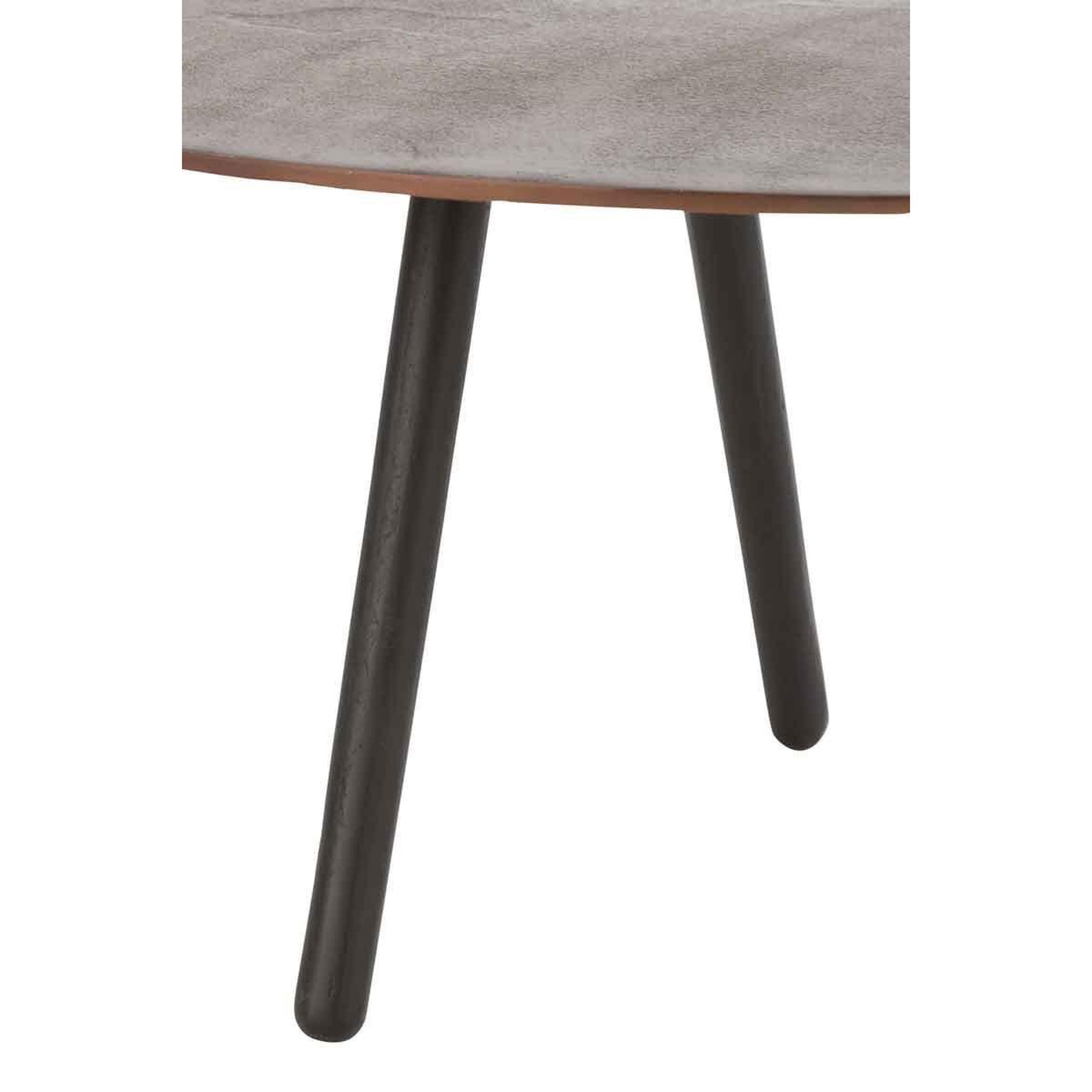 Voir la diapositive 2 : J-LINE Table basse design  goutte  89cm marron