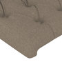 Voir la diapositive 5 : VIDAXL Tete de lit a LED Taupe 103x16x118/128 cm Tissu