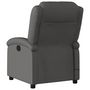 Voir la diapositive 5 : VIDAXL Fauteuil de massage inclinable electrique gris cuir veritable