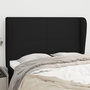 Voir la diapositive 1 : VIDAXL Tete de lit avec oreilles Noir 147x23x118/128 cm Tissu