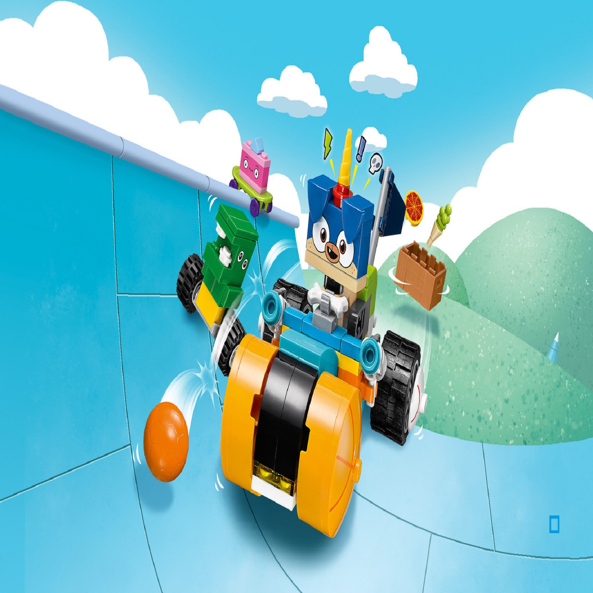 Voir la diapositive 5 : LEGO Unikitty! 41452 - Le tricycle de Prince Puppycorn 