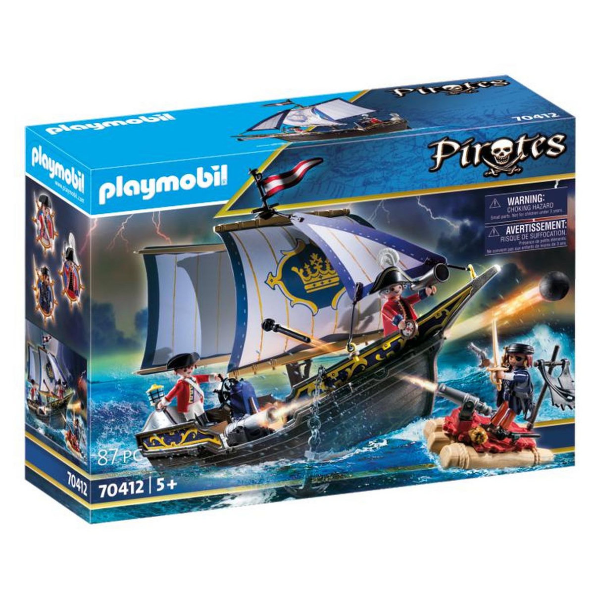 PLAYMOBIL 70412 - Pirates - Chaloupe des soldats