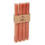 Voir la diapositive 1 : COMPTOIR DE LA BOUGIE Lot de 4 Bougies Bâton  Rustic  24cm Orange Ambre