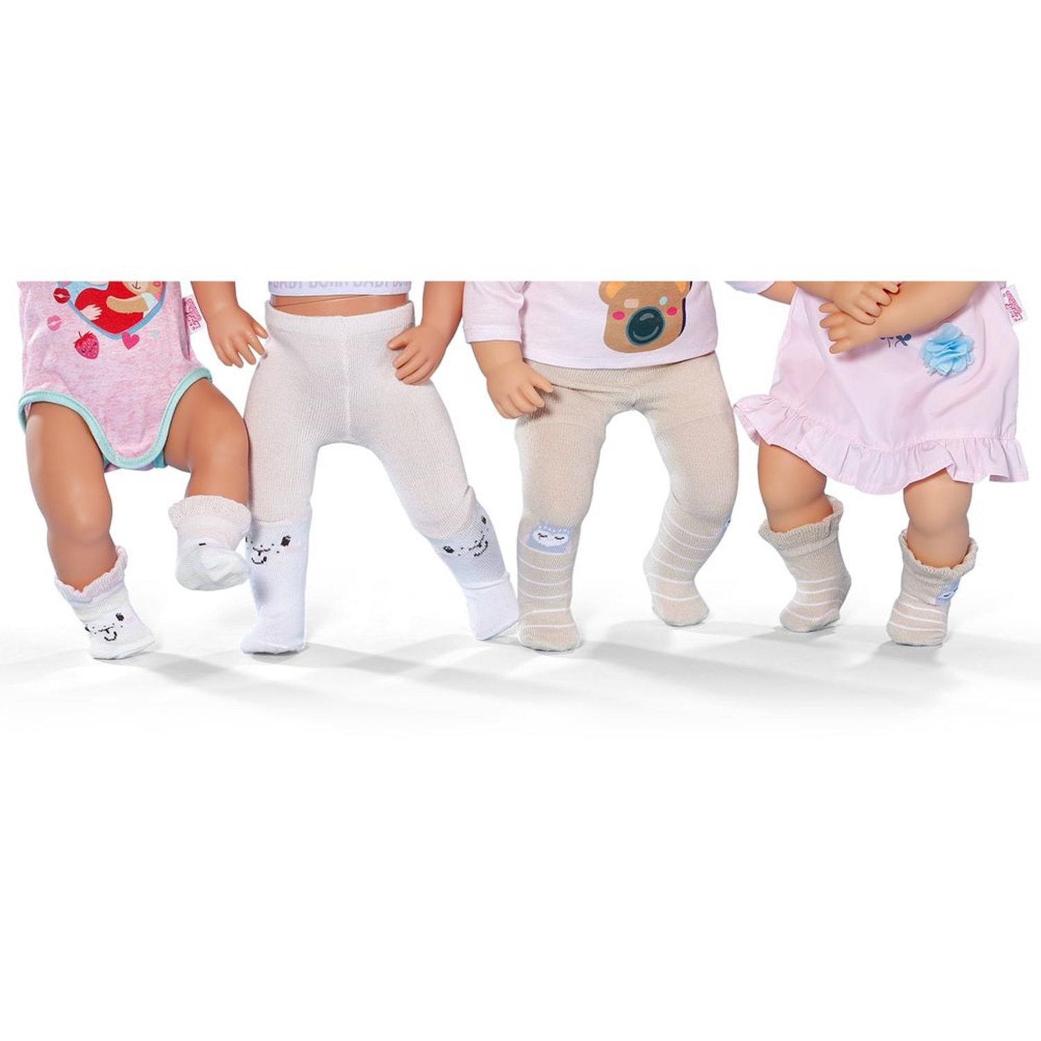 Voir la diapositive 4 : Zapf Creation BABY born - Chaussettes et collants Moutons pour poupée de 43 cm