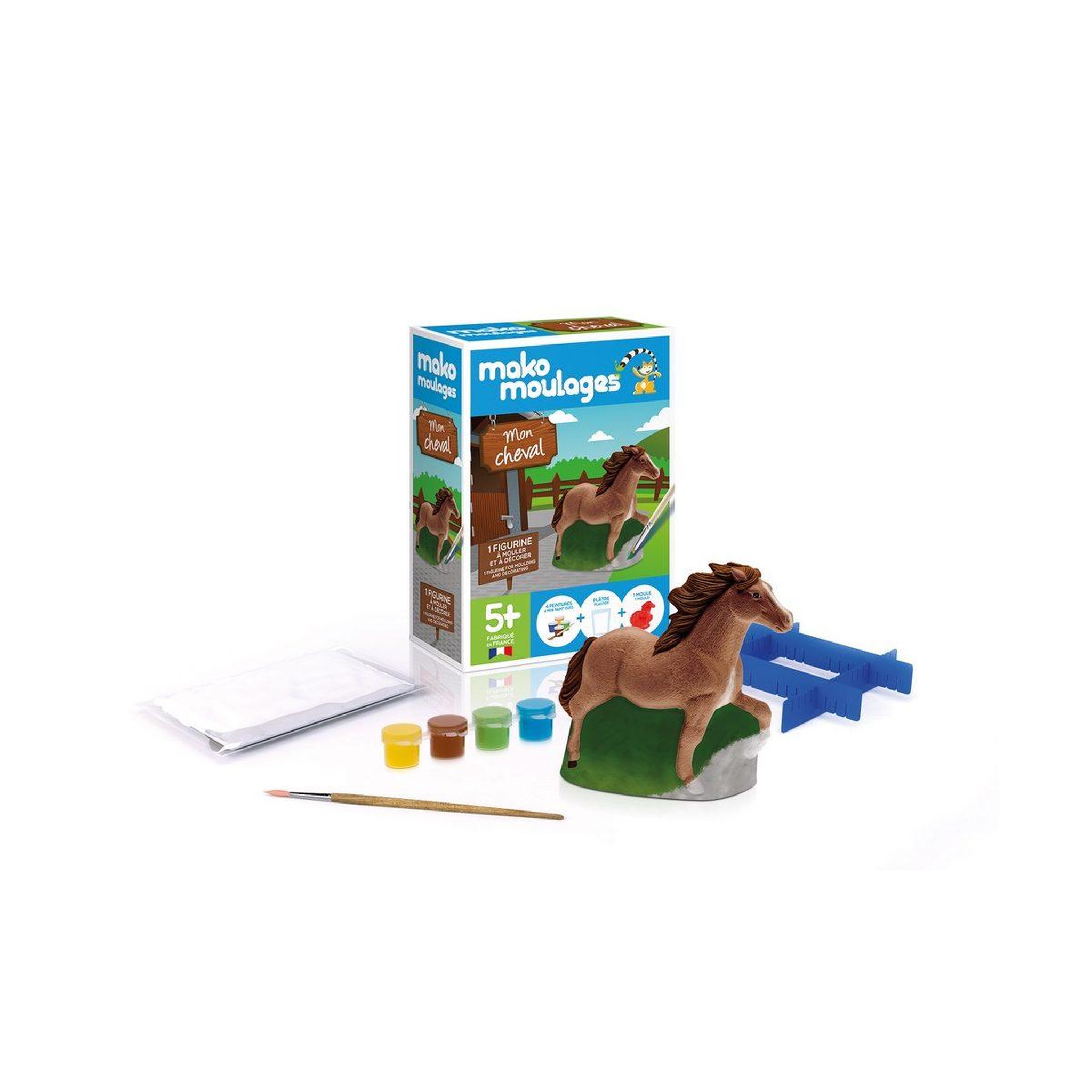 Voir la diapositive 2 : Mako Creations Mako moulage 1 moule mon cheval