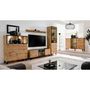 Voir la diapositive 4 : Paris Prix Buffet 3 Portes LED  Thin  150cm Noir & Naturel