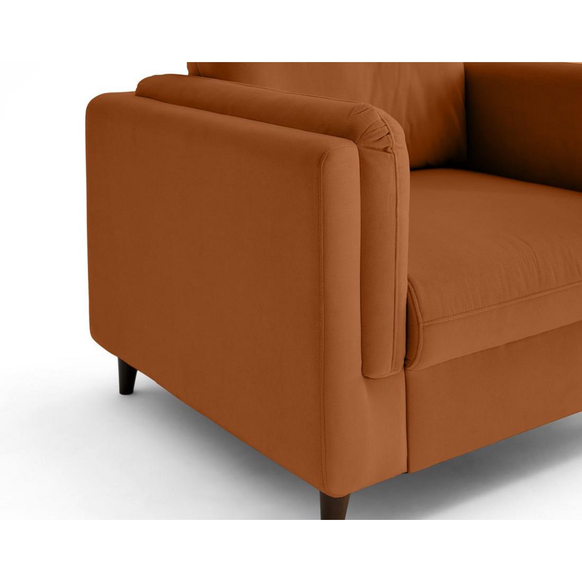 LISA DESIGN Brooke - fauteuil en velours pieds en bois