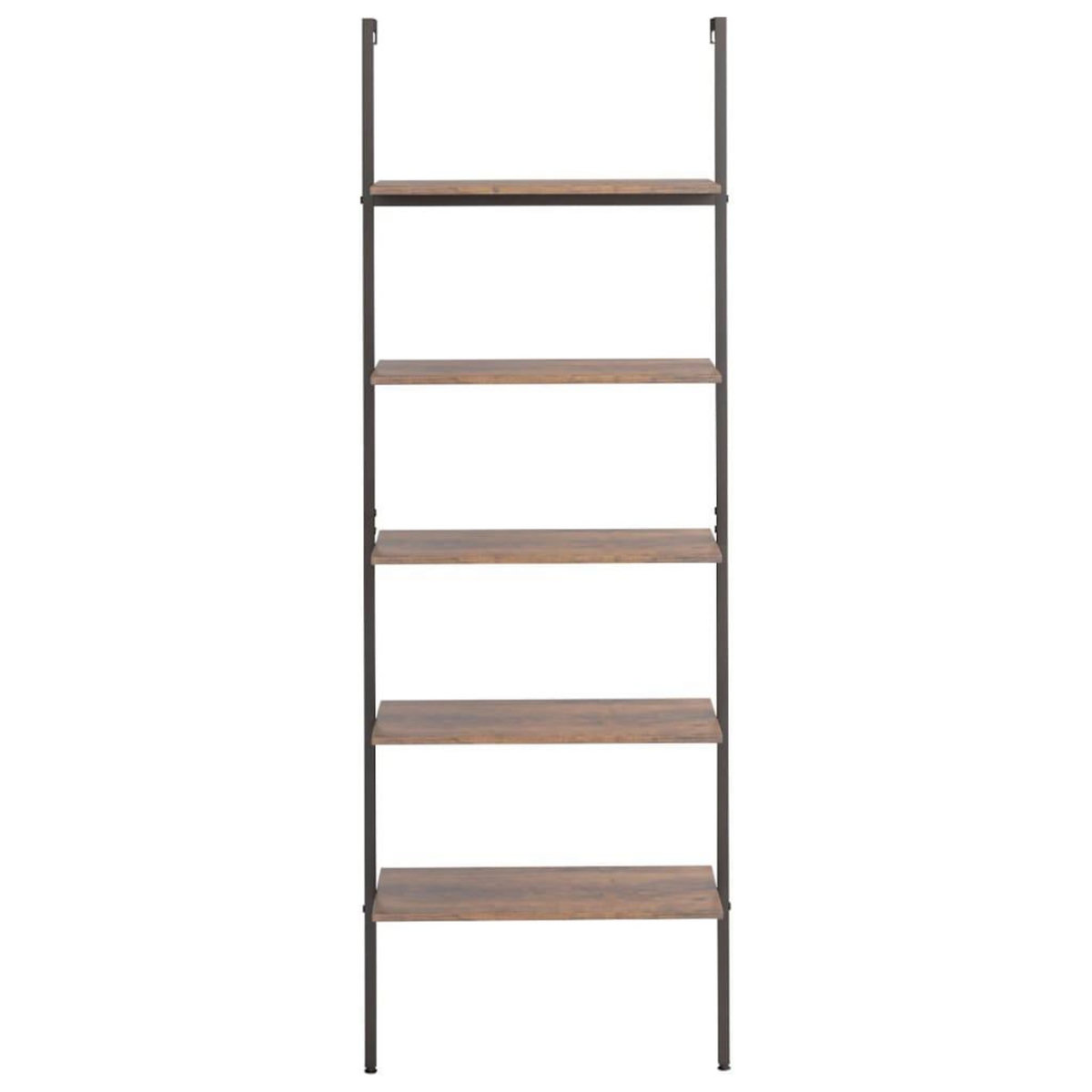 VIDAXL Etagere inclinee a 5 niveaux Marron fonce et noir 64x35x185 cm