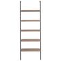 Voir la diapositive 3 : VIDAXL Etagere inclinee a 5 niveaux Marron fonce et noir 64x35x185 cm