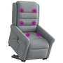 Voir la diapositive 2 : VIDAXL Fauteuil de massage inclinable Gris clair Tissu