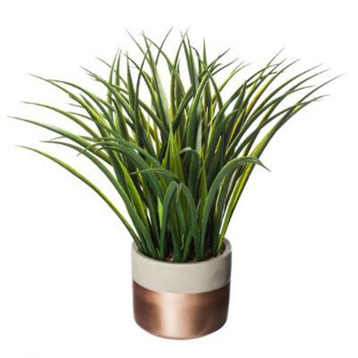ATMOSPHERA Plante Artificielle en Pot  Verte  40cm Taupe