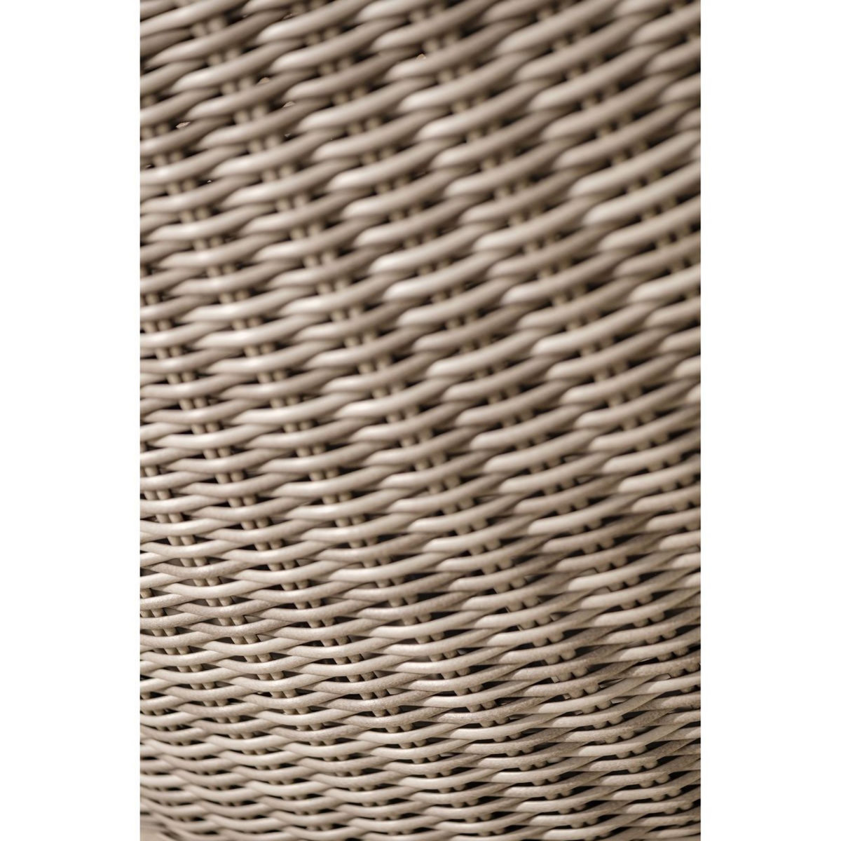 DCB GARDEN Salon bas de jardin 5 personnes en résine tressé gris ISA