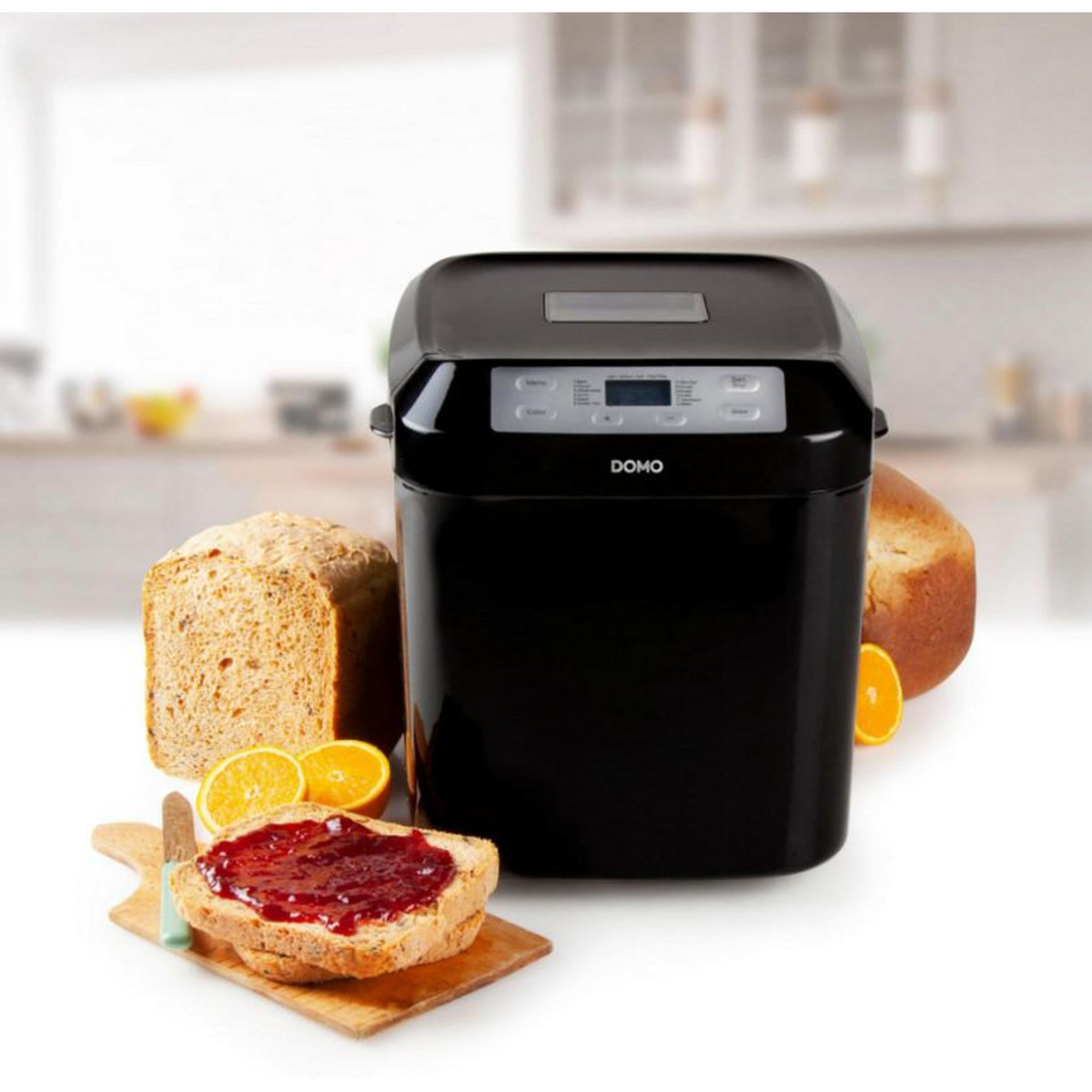 Domo Machine à pain 1kg 550w noir - b3974