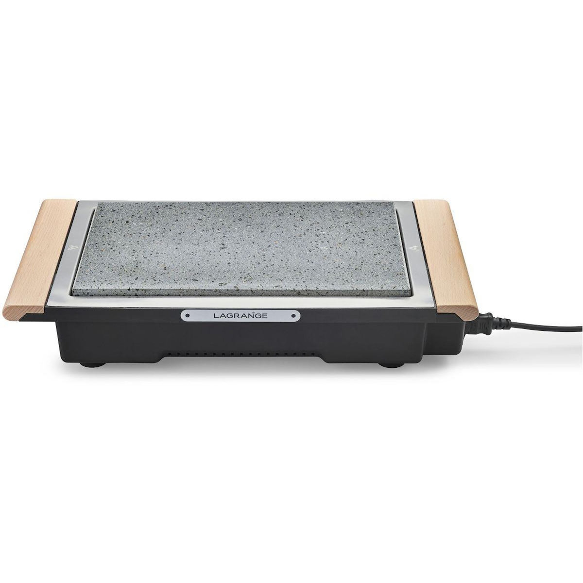 LAGRANGE Grille-viande Grill' Pierre Classic bois clair à poser, 37x23 cm