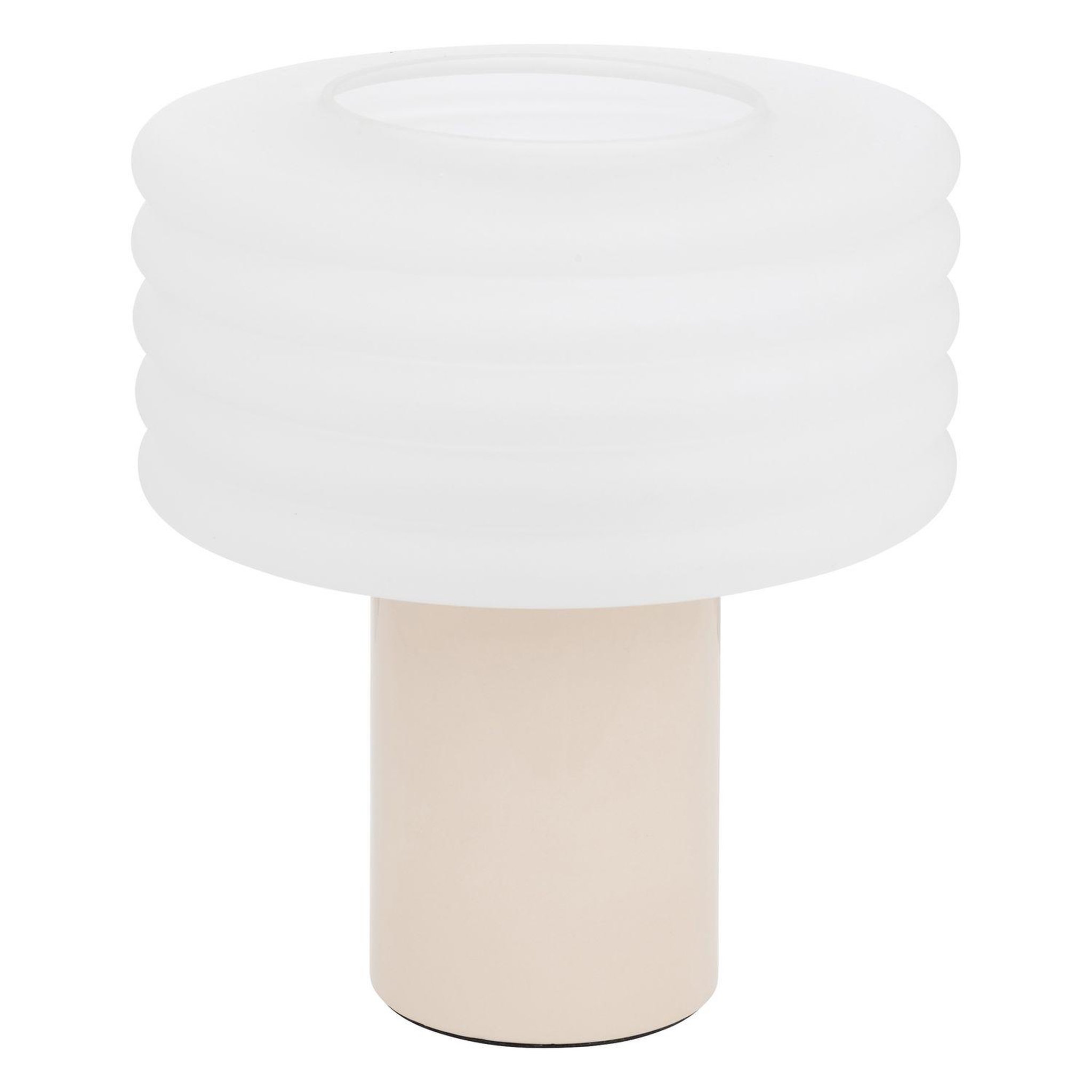 ATMOSPHERA Lampe à poser en verre asti - h. 36 cm - argile