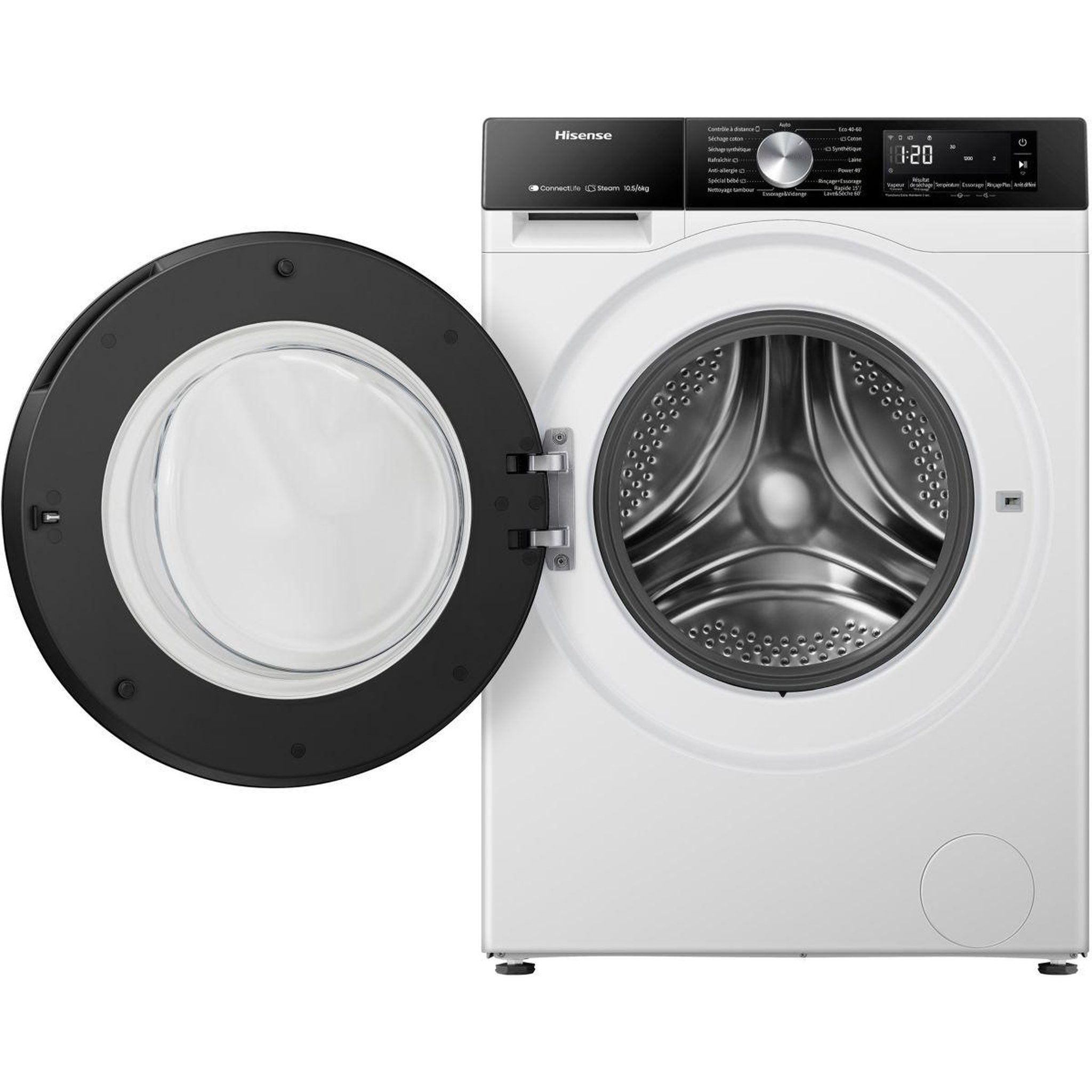 Voir la diapositive 3 : Hisense Lave linge séchant hublot WD3S1043BW3