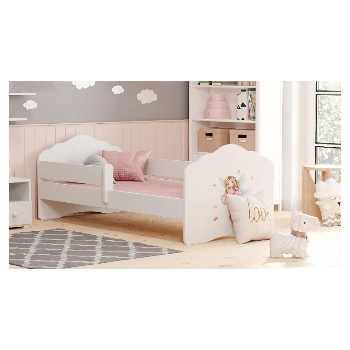 KOBI Lit enfant FALA BAR 140x70 Fée avec matelas