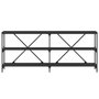 Voir la diapositive 4 : VIDAXL Table console noir 180x30x75 cm bois d ingénierie et fer