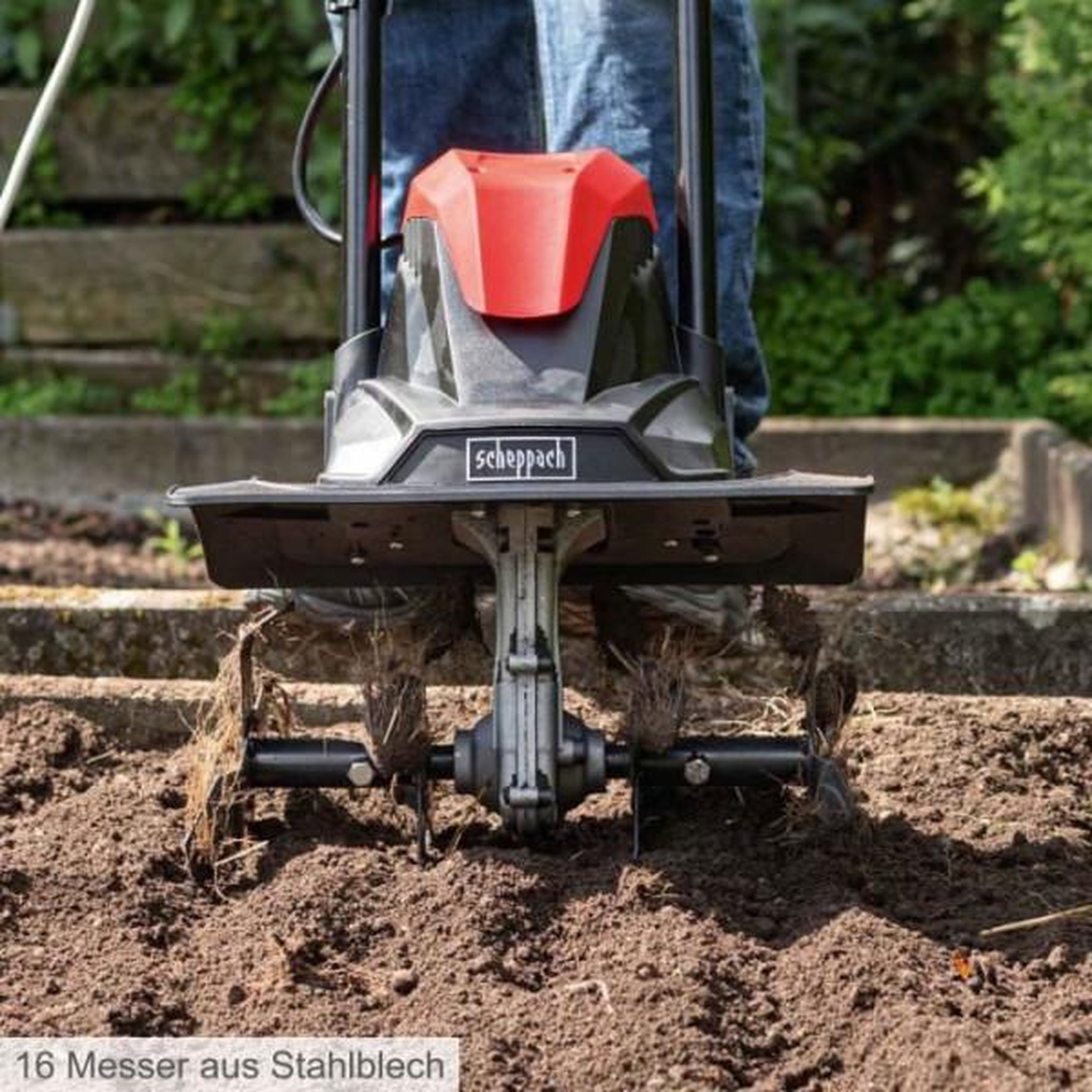 Voir la diapositive 3 : SCHEPPACH Scheppach Motobineuse MTE380 electrique 1050W