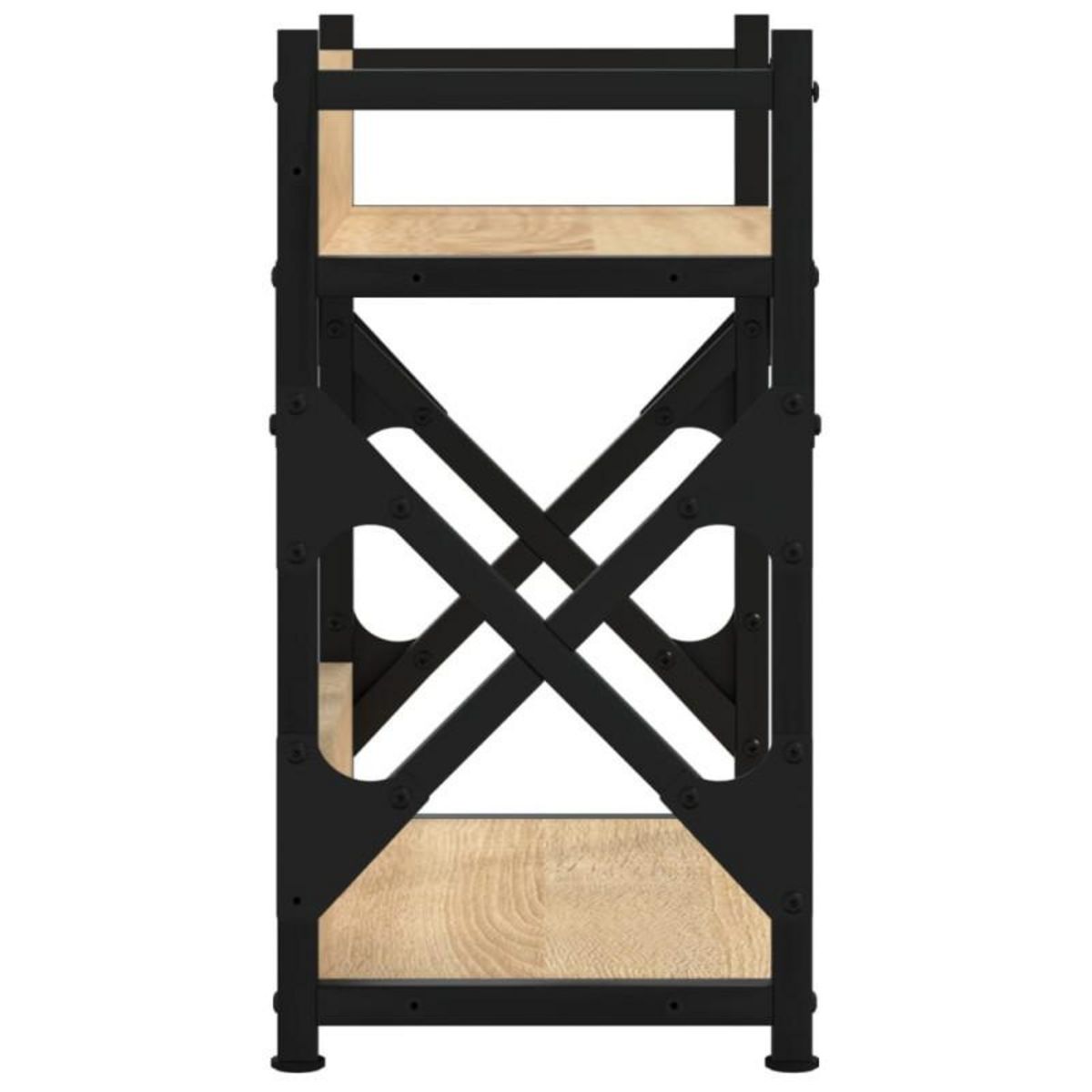 VIDAXL Support d imprimante à 2 niveaux chêne sonoma 40x20x40 cm