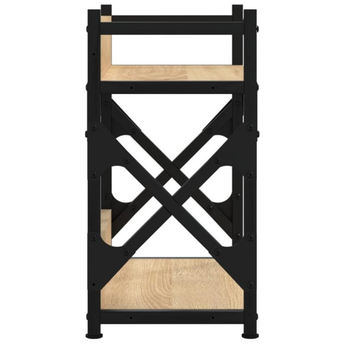 VIDAXL Support d imprimante à 2 niveaux chêne sonoma 40x20x40 cm