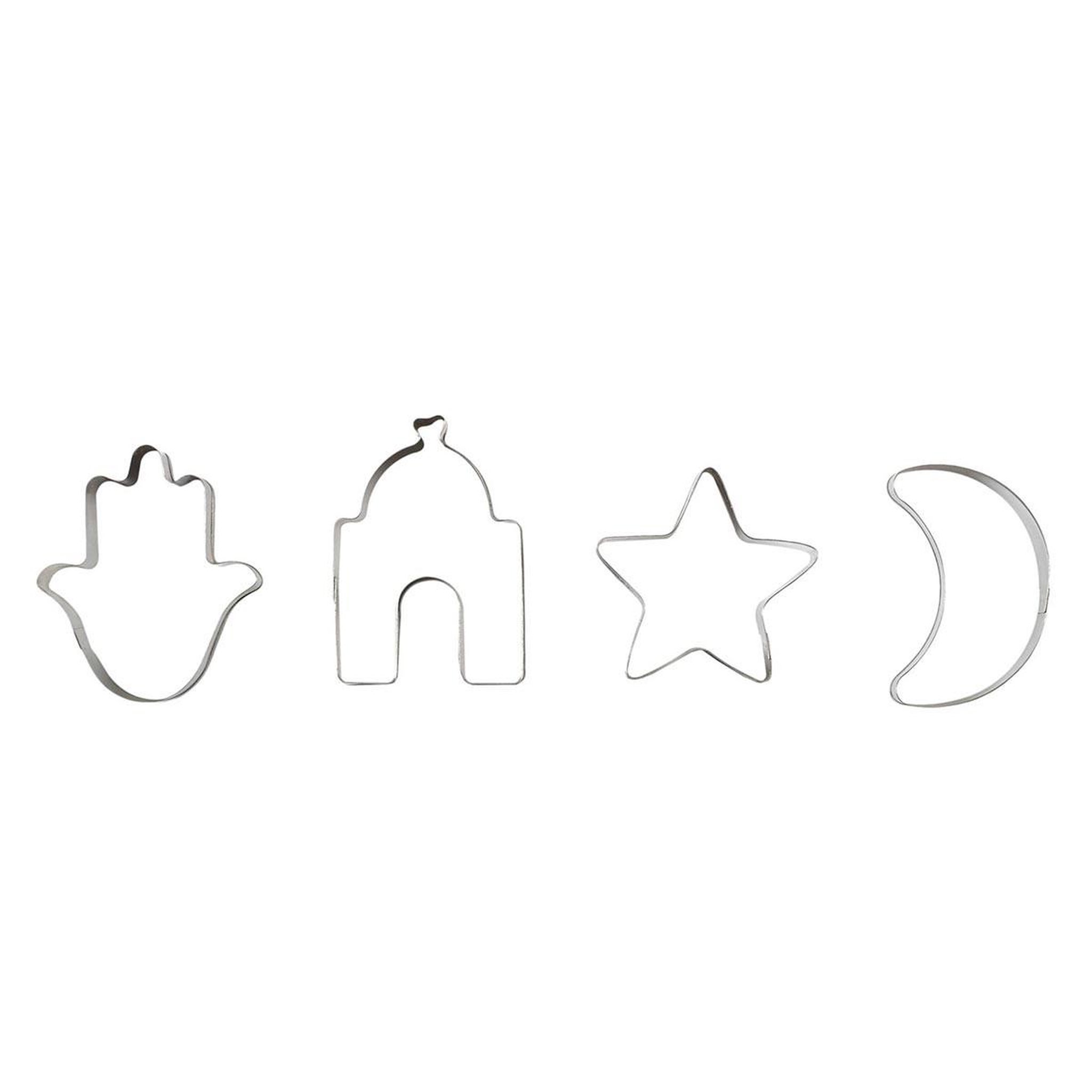 Lily Cook Lot de 4 emporte-pièces  jamaal  7cm argent