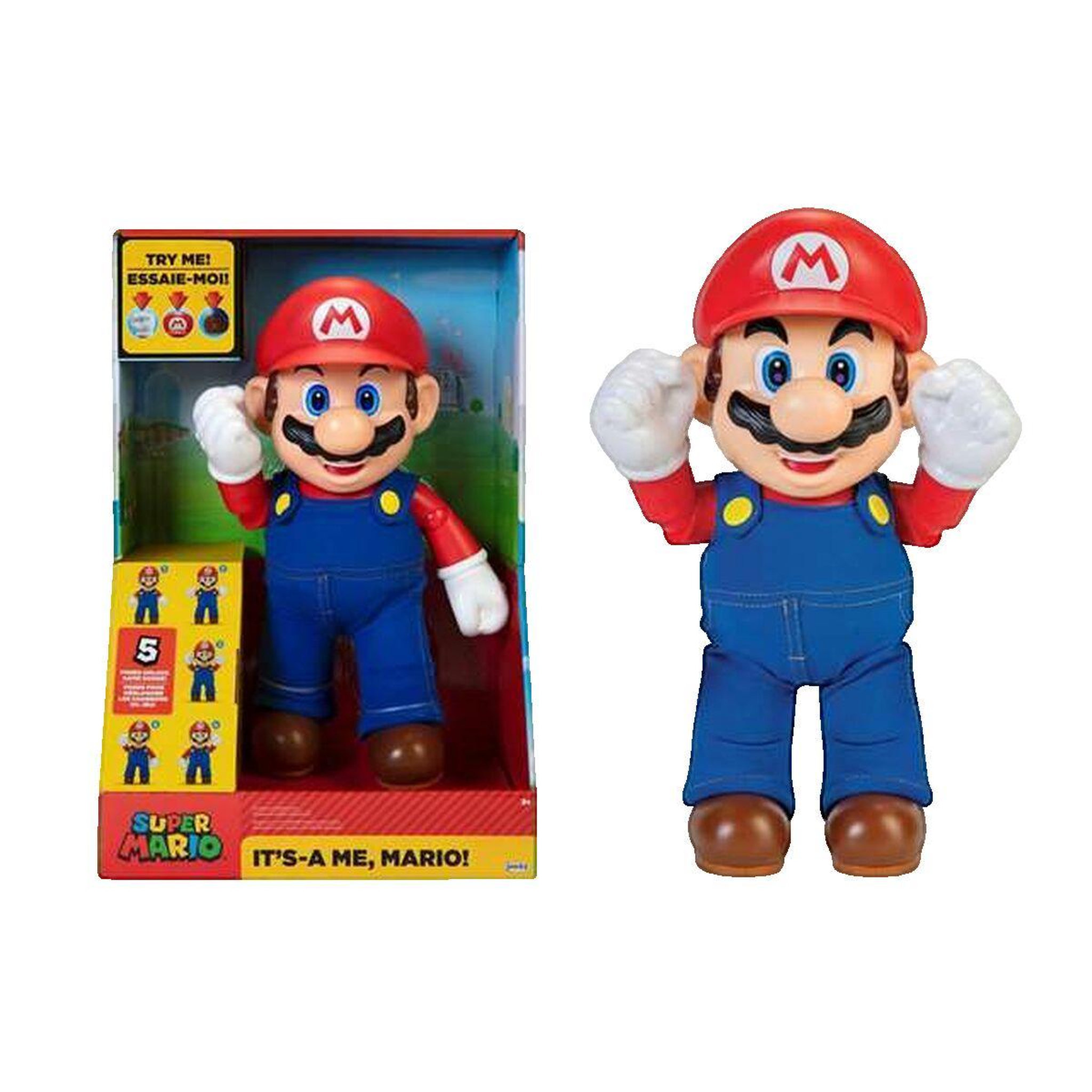 Voir la diapositive 2 : NINTENDO Figurine électronique Nintendo Mario rouge 30 cm