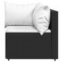Voir la diapositive 4 : VIDAXL Canapes d'angle de jardin et coussins 2pcs Noir Resine tressee