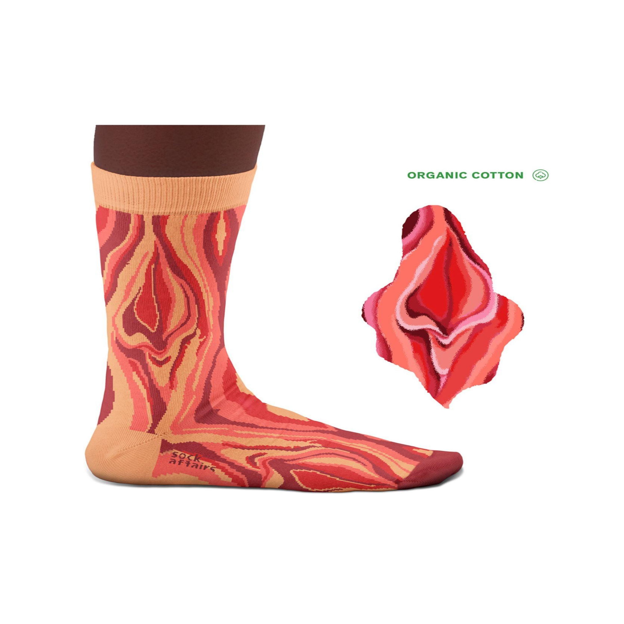 Voir la diapositive 2 : SOCK AFFAIRS Chaussettes coton bio vulves