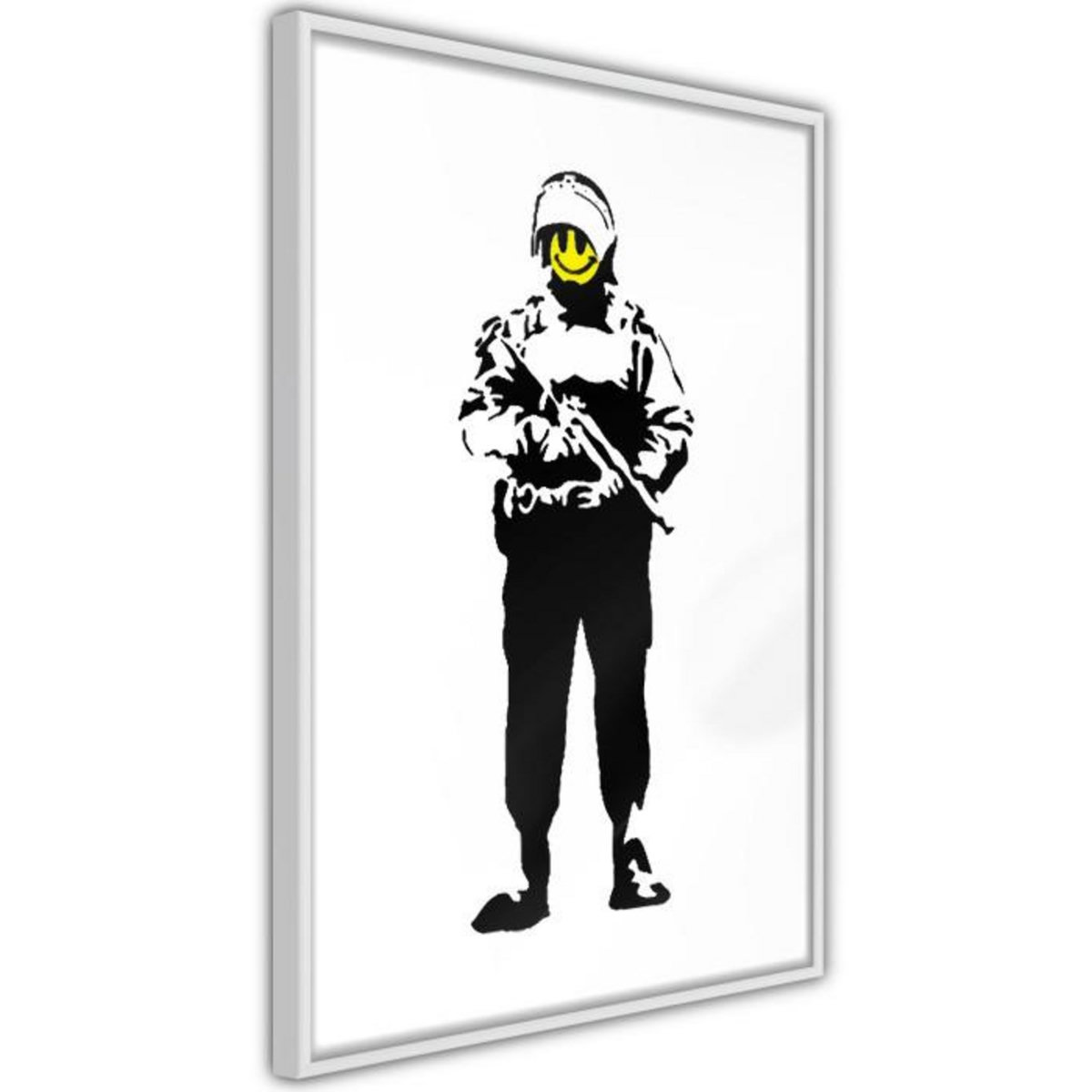 Paris Prix Affiche Murale Encadrée  Banksy Smiling Copper