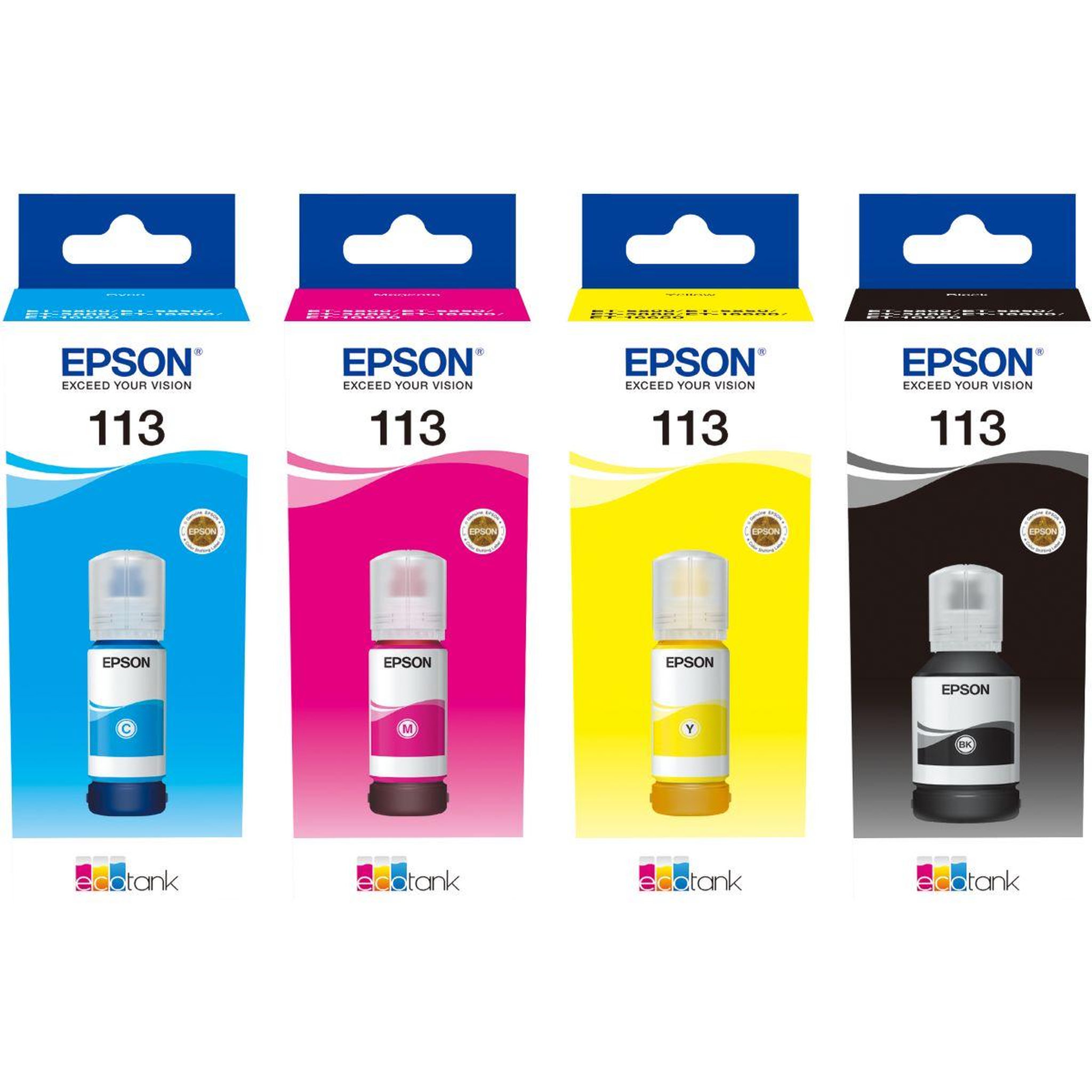 Voir la diapositive 3 : Epson Encre Bouteille d'Encre Ecotank 113 Magenta 70ml - C13T06B34A