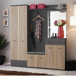 Paris Prix Ensemble Vestiaire 5P  Marco  203cm Naturel & Gris