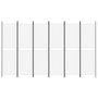 Voir la diapositive 3 : VIDAXL Cloison de separation 6 panneaux Blanc 300x180 cm Tissu