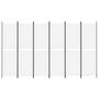 Voir la diapositive 3 : VIDAXL Cloison de separation 6 panneaux Blanc 300x180 cm Tissu