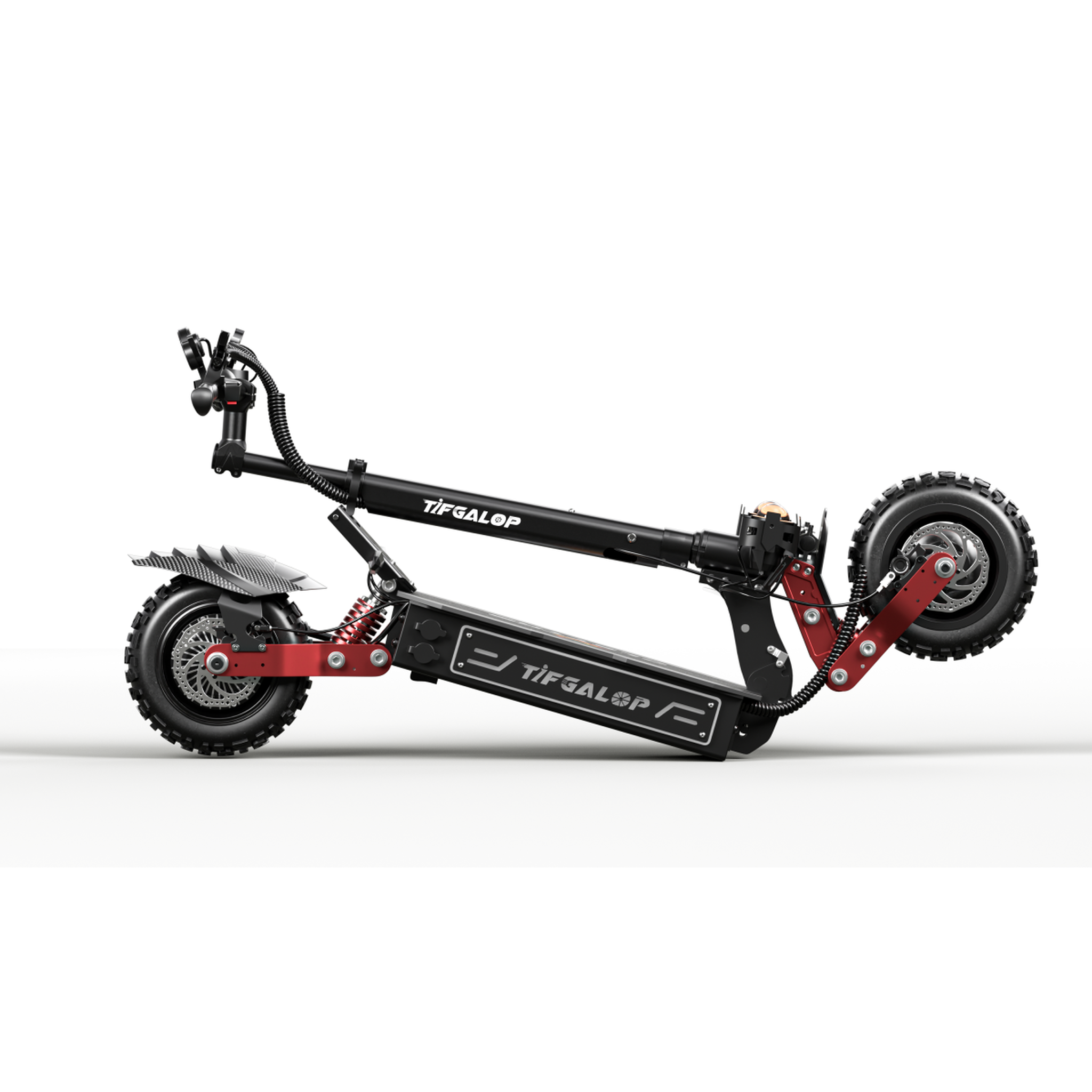 Voir la diapositive 2 : Cleytro Trottinette électrique Cleytro CL8 à double moteur – Tout-terrain 11 pouces, batterie 60 V 33 Ah, noire