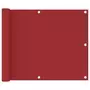 VIDAXL Ecran de balcon Rouge 75x500 cm Tissu Oxford