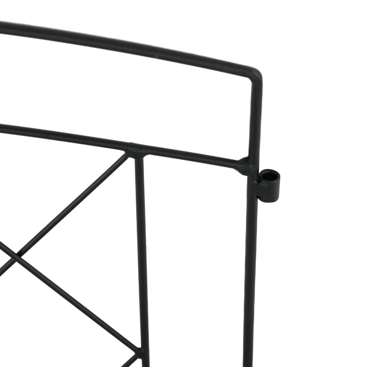 OUTSUNNY Lot de 5 panneaux de clôture de jardin métal noir