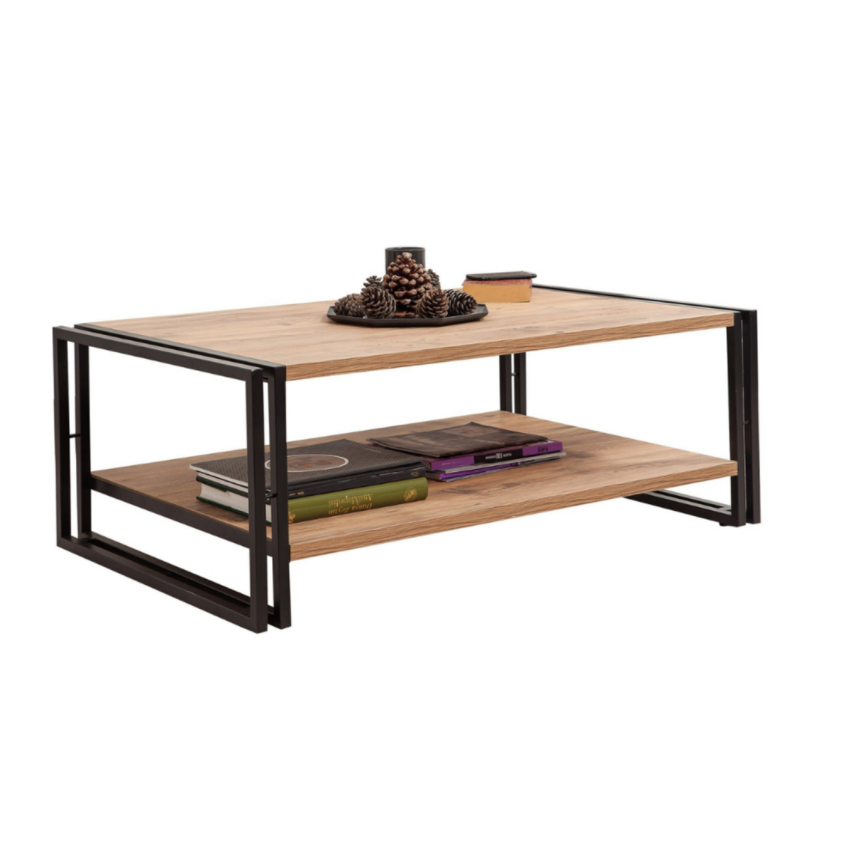 CONCEPT USINE Table basse industrielle rectangle HOLEN
