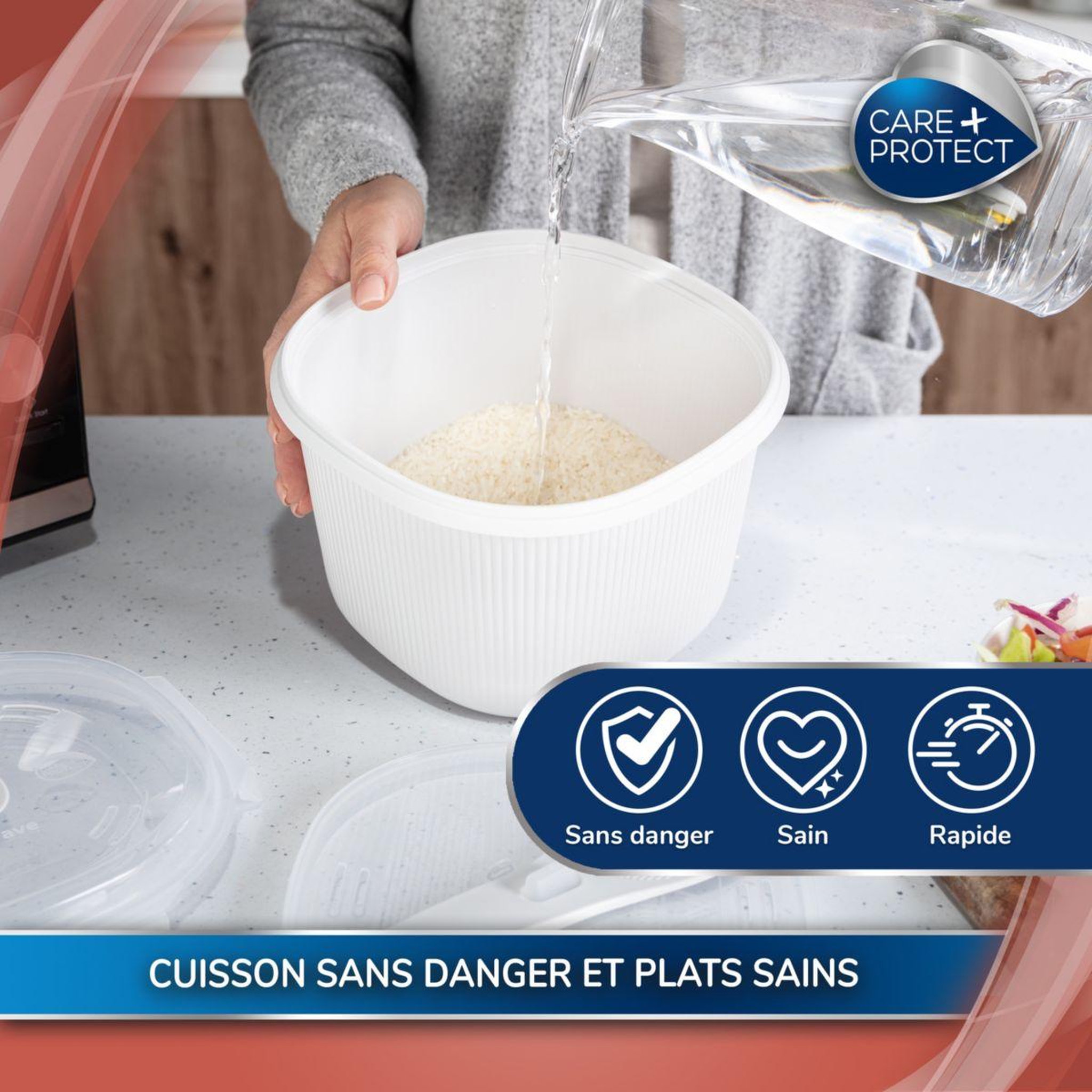 Voir la diapositive 4 : CARE PROTECT Cuiseur à riz et céréales cuiseur de riz et cereales