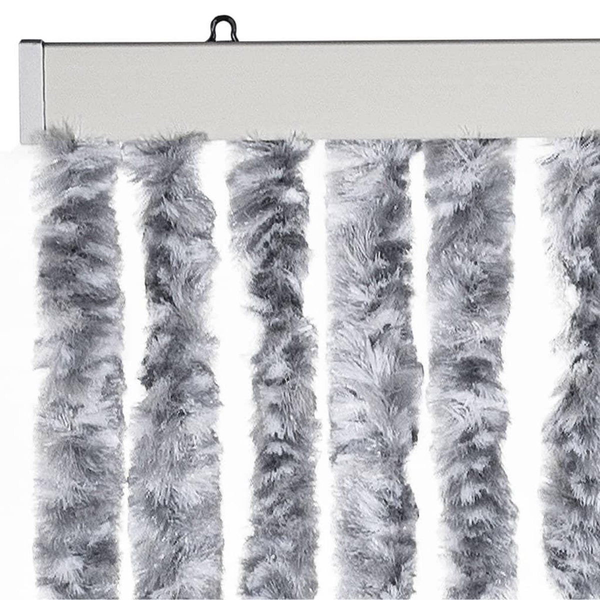 VIDAXL Moustiquaire Blanc et gris 90x220 cm Chenille